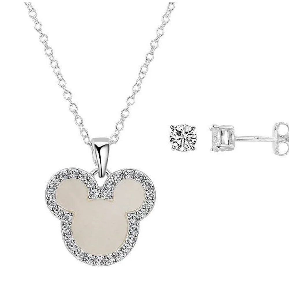 Disney Necklace and Earrings